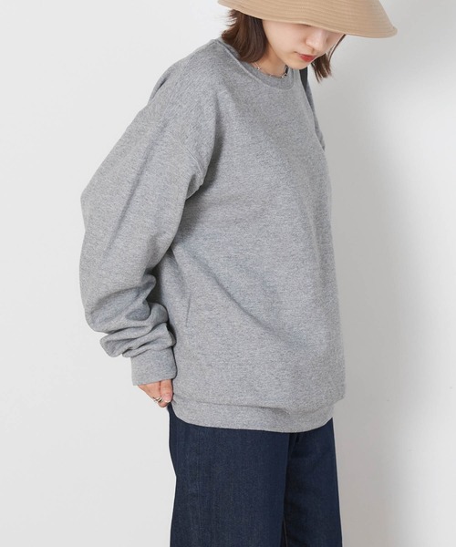 JERZEES（ジャージーズ）の「【JERZEES】ジャージーズ  レディース オーバーサイズ クルーネック スウェット（スウェット・レディース・ネイビー/グレー/ホワイト/レッド/ブラック・M/S/XL/L）」の3枚目の写真