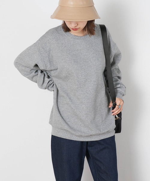 JERZEES（ジャージーズ）の「【JERZEES】ジャージーズ  レディース オーバーサイズ クルーネック スウェット（スウェット・レディース・ネイビー/グレー/ホワイト/レッド/ブラック・M/S/XL/L）」の13枚目の写真