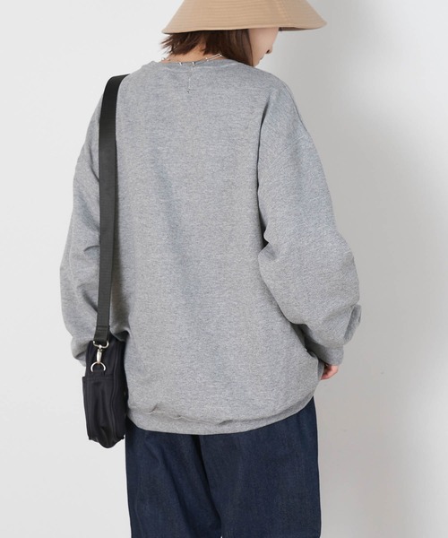 JERZEES（ジャージーズ）の「【JERZEES】ジャージーズ  レディース オーバーサイズ クルーネック スウェット（スウェット・レディース・ネイビー/グレー/ホワイト/レッド/ブラック・M/S/XL/L）」の14枚目の写真