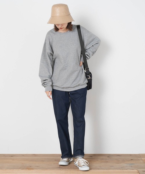 JERZEES（ジャージーズ）の「【JERZEES】ジャージーズ  レディース オーバーサイズ クルーネック スウェット（スウェット・レディース・ネイビー/グレー/ホワイト/レッド/ブラック・M/S/XL/L）」の15枚目の写真