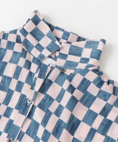 KBF(ケイビーエフ)の「チェッカープリントワイドシャツ(シャツ/ブラウス・レディース・ブラウン系その他/ブルー系その他・ONE)」の19枚目の写真
