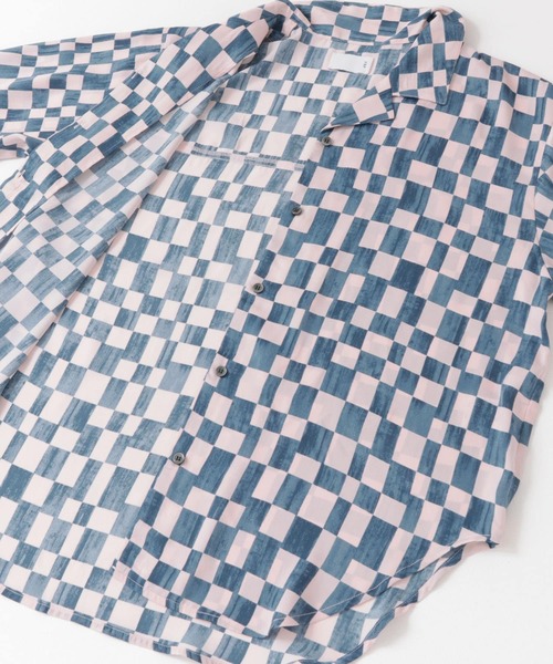 KBF(ケイビーエフ)の「チェッカープリントワイドシャツ(シャツ/ブラウス・レディース・ブラウン系その他/ブルー系その他・ONE)」の22枚目の写真