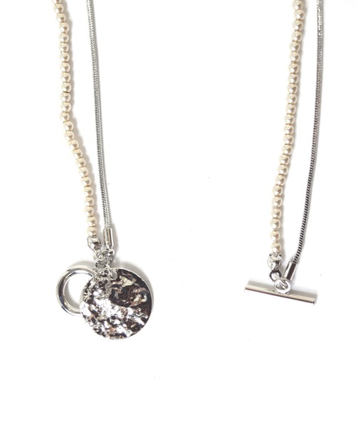 w closet（ダブルクローゼット）の「メダルチェーンネックレス（ネックレス・レディース・シルバー・FREE）」の2枚目の写真