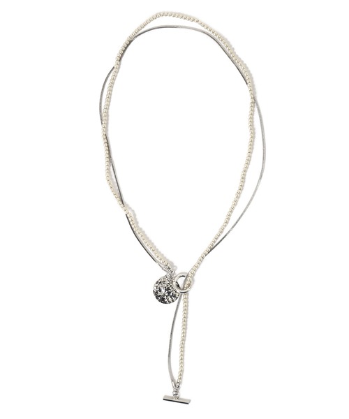 w closet（ダブルクローゼット）の「メダルチェーンネックレス（ネックレス・レディース・シルバー・FREE）」の3枚目の写真