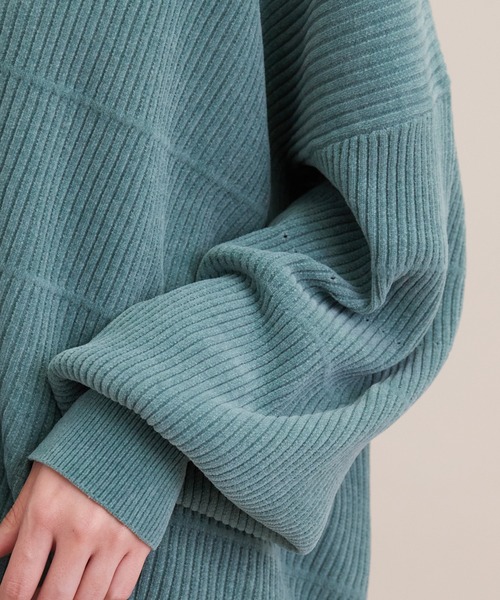 SALON adam et rope'（サロン アダム エ ロペ）の「【極上の肌ざわり】リブカーディガン -CreamyCotton /クリーミーコットン-（カーディガン/ボレロ・レディース・チャコールグレー/ベージュ/オフホワイト/グリーン/ピンク系その他・FREE）」の11枚目の写真