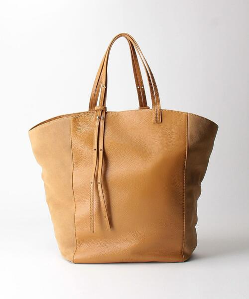 THE STATION STORE(ザ ステーション ストア)の「<H.V.F.N(エイチ ブイ エヌ エフ)>Lスタッズ コンビ トートバッグ(トートバッグ・レディース・ベージュ/ブラック・FREE)」の1枚目の写真