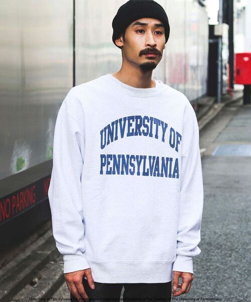 BEAMS（ビームス）の「BEAMS / ルーズ カレッジ スウェット クルー（スウェット・メンズ・ネイビー/ブラウン/レッド/グレー系その他/グレー系その他2/グレー系その他3・SMALL/MEDIUM/LARGE/X-LARGE）」の7枚目の写真