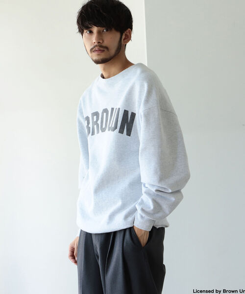 BEAMS（ビームス）の「BEAMS / ルーズ カレッジ スウェット クルー（スウェット・メンズ・ネイビー/ブラウン/レッド/グレー系その他/グレー系その他2/グレー系その他3・SMALL/MEDIUM/LARGE/X-LARGE）」の14枚目の写真