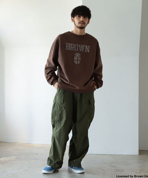 BEAMS（ビームス）の「BEAMS / ルーズ カレッジ スウェット クルー（スウェット・メンズ・ネイビー/ブラウン/レッド/グレー系その他/グレー系その他2/グレー系その他3・SMALL/MEDIUM/LARGE/X-LARGE）」の15枚目の写真