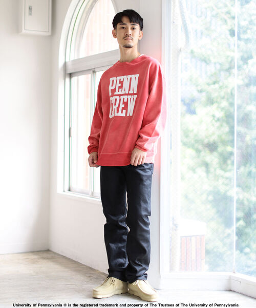 BEAMS（ビームス）の「BEAMS / ルーズ カレッジ スウェット クルー（スウェット・メンズ・ネイビー/ブラウン/レッド/グレー系その他/グレー系その他2/グレー系その他3・SMALL/MEDIUM/LARGE/X-LARGE）」の17枚目の写真