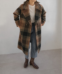ＡＮＤＪ | チェック柄チェスターコート(チェスターコート)