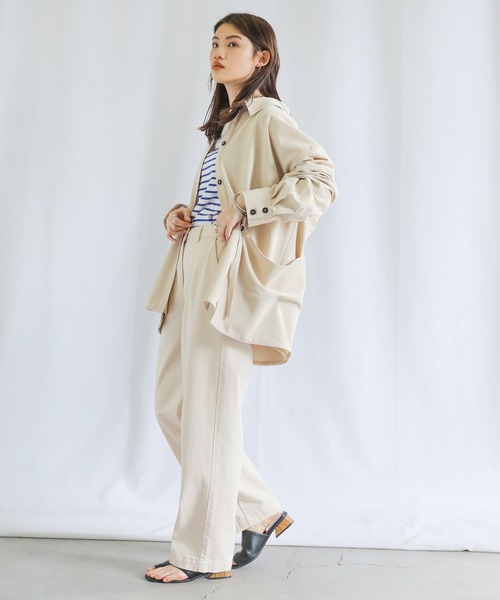 select MOCA(セレクトモカ)の「ポケットデザインオーバーシャツ(シャツ/ブラウス・レディース・サックスブルー/アイボリー/テラコッタ・FREE)」の18枚目の写真