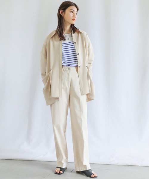 select MOCA(セレクトモカ)の「ポケットデザインオーバーシャツ(シャツ/ブラウス・レディース・サックスブルー/アイボリー/テラコッタ・FREE)」の14枚目の写真