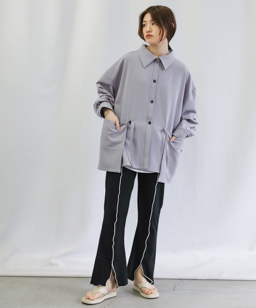 select MOCA(セレクトモカ)の「ポケットデザインオーバーシャツ(シャツ/ブラウス・レディース・サックスブルー/アイボリー/テラコッタ・FREE)」の15枚目の写真