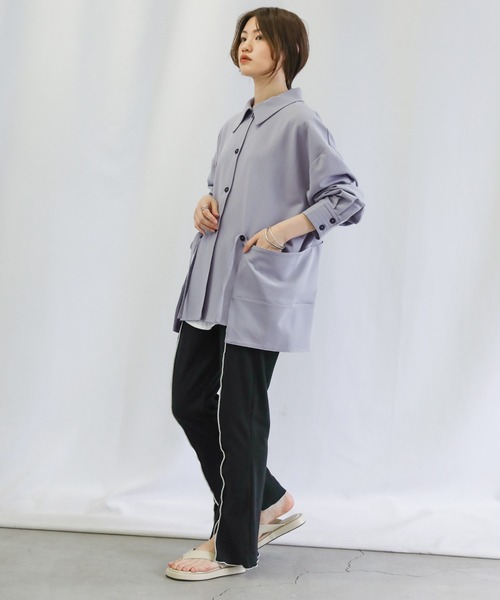 select MOCA(セレクトモカ)の「ポケットデザインオーバーシャツ(シャツ/ブラウス・レディース・サックスブルー/アイボリー/テラコッタ・FREE)」の22枚目の写真
