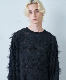 Lui's | キュプラ混ジャガードクルーネック(その他トップス)