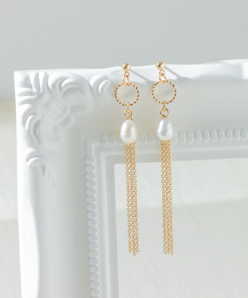 Blueberry（ブルーベリー）の「デザイン ピアス（ピアス（両耳用）・レディース・ゴールド系8/ブラウン/ゴールド系1/ゴールド系2/ゴールド/ゴールド系6/パープル/イエロー/ゴールド系4/ゴールド系9/ゴールド系5/ブルー/ブルーグリーン/ゴールド系7/ゴールド系3/ベージュ・フリー）」の16枚目の写真