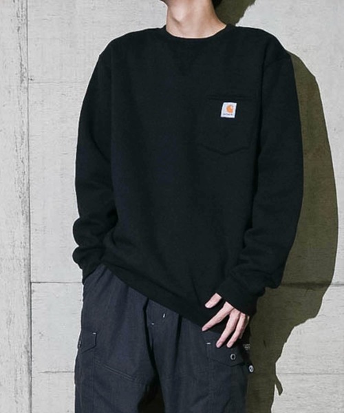 Carhartt(カーハート)の「【22】 Carhartt/カーハート クルーネックポケットスウェット(スウェット・メンズ・グレー/ブラック/ネイビー・LARGE/MEDIUM/X-LARGE)」の22枚目の写真