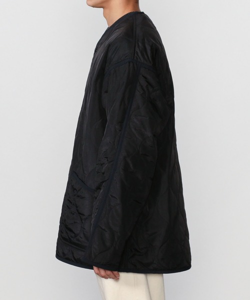 ORCIVAL（オーシバル）の「ORCIVAL | キルトカラーレスジャケット MEN（ノーカラージャケット・メンズ・ブラック/オリーブ・4/5）」の22枚目の写真