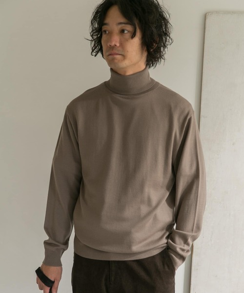 URBAN RESEARCH DOORS（アーバンリサーチドアーズ）の「ハーモニータートルネックニット（ニット/セーター・メンズ・ベージュ系その他/レッド系その他/ロイヤルブルー/ホワイト系その他/ブラック・38/40）」の21枚目の写真
