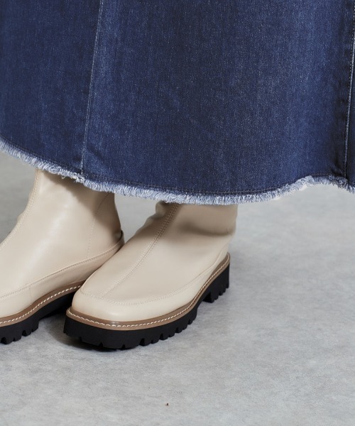 cepo（セポ）の「レースアップ デニムスカート ２ＷＡＹ（デニムスカート・レディース・ネイビー/ブルー系2・S/M）」の7枚目の写真