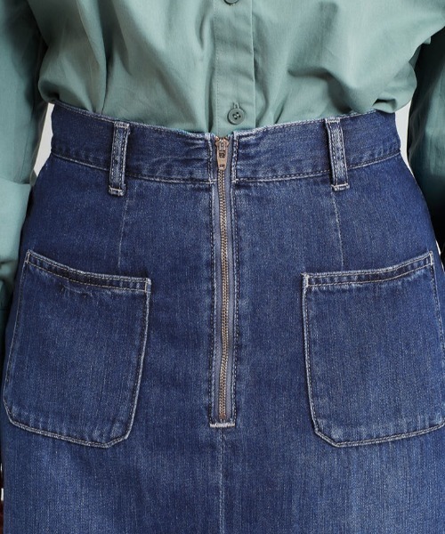 cepo（セポ）の「レースアップ デニムスカート ２ＷＡＹ（デニムスカート・レディース・ネイビー/ブルー系2・S/M）」の5枚目の写真