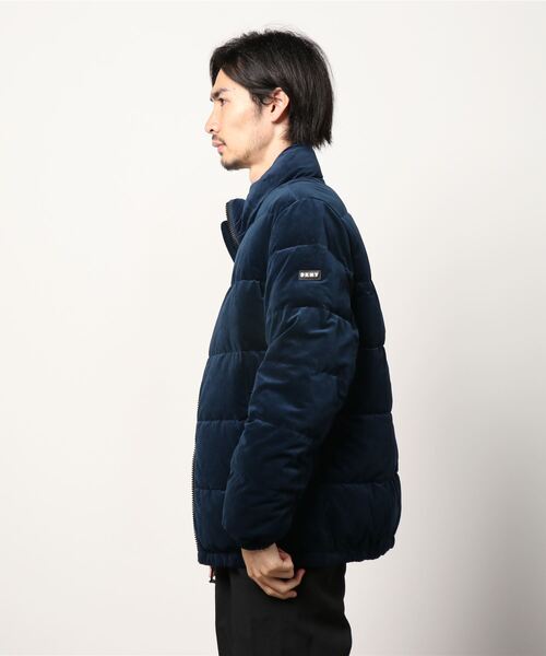DKNY(ディーケーエヌワイ)の「【DKNY】ダナキャランニューヨークQUILTED VELOUR PUFFER JACKET ベルベット ウルトラロフト パファージャケット(ダウンジャケット/コート・メンズ・ブラック/ネイビー/グリーン・S/M/L/XL)」の4枚目の写真
