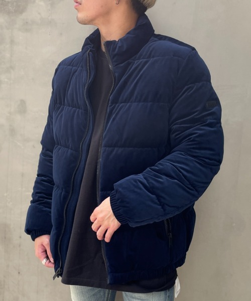 DKNY(ディーケーエヌワイ)の「【DKNY】ダナキャランニューヨークQUILTED VELOUR PUFFER JACKET ベルベット ウルトラロフト パファージャケット(ダウンジャケット/コート・メンズ・ブラック/ネイビー/グリーン・S/M/L/XL)」の8枚目の写真