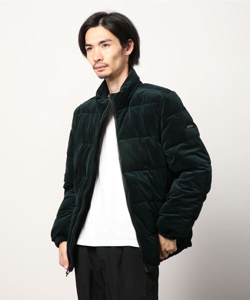 DKNY(ディーケーエヌワイ)の「【DKNY】ダナキャランニューヨークQUILTED VELOUR PUFFER JACKET ベルベット ウルトラロフト パファージャケット(ダウンジャケット/コート・メンズ・ブラック/ネイビー/グリーン・S/M/L/XL)」の12枚目の写真