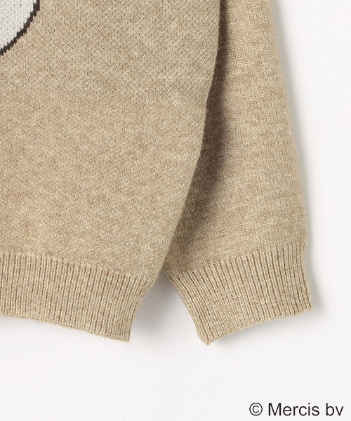 b・ROOM（ビールーム）の「【ミッフィー】MIFFYジャガードニット（ニット/セーター・キッズ・アイボリー/ベージュ・L/M/S）」の9枚目の写真