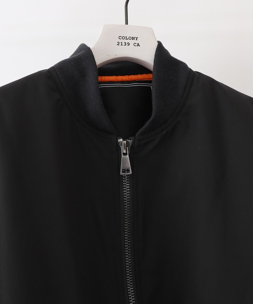 COLONY 2139（コロニートゥーワンスリーナイン）の「ヘビーツイル中綿ビッグシルエットMA-1 ※ユニセックス対応（ミリタリージャケット・メンズ・ブラック/カーキ・MEDIUM/LARGE）」の10枚目の写真