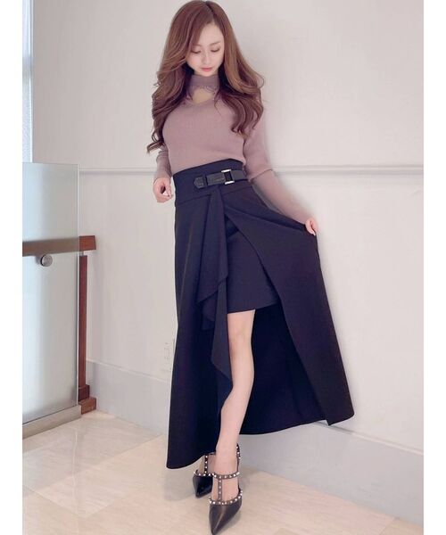 RESEXXY（リゼクシー）の「ラッフルレイヤードスカート（スカート・レディース・ブラック/ブラウン/ベージュ・FREE）」の11枚目の写真