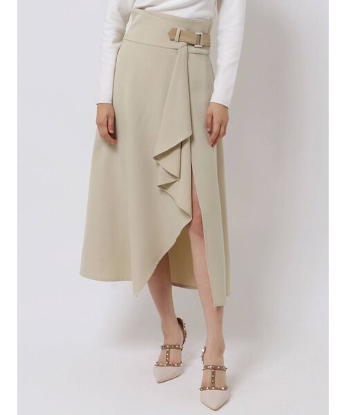 RESEXXY（リゼクシー）の「ラッフルレイヤードスカート（スカート・レディース・ブラック/ブラウン/ベージュ・FREE）」の8枚目の写真