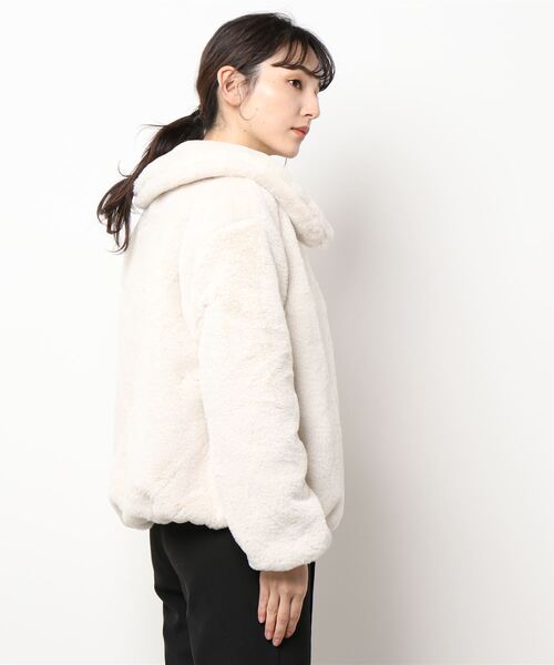 Clice de Paris（クリシェドゥパリス）の「ESエコファー襟付きJKT（その他アウター・レディース・アイボリー/モカ・ONESIZE）」の14枚目の写真