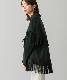 KBF | フェイクスエードフリンジシャツ(シャツ/ブラウス)