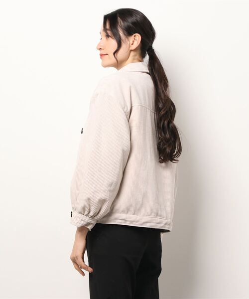 Clice de Paris（クリシェドゥパリス）の「ESコーデュロイJKT（その他アウター・レディース・アイボリー/ブルー・ONESIZE）」の3枚目の写真