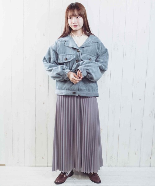 Clice de Paris（クリシェドゥパリス）の「ESコーデュロイJKT（その他アウター・レディース・アイボリー/ブルー・ONESIZE）」の19枚目の写真