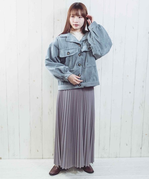 Clice de Paris（クリシェドゥパリス）の「ESコーデュロイJKT（その他アウター・レディース・アイボリー/ブルー・ONESIZE）」の20枚目の写真