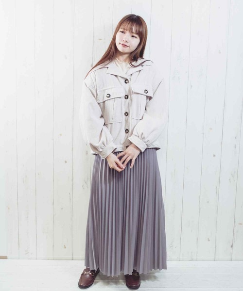 Clice de Paris（クリシェドゥパリス）の「ESコーデュロイJKT（その他アウター・レディース・アイボリー/ブルー・ONESIZE）」の11枚目の写真