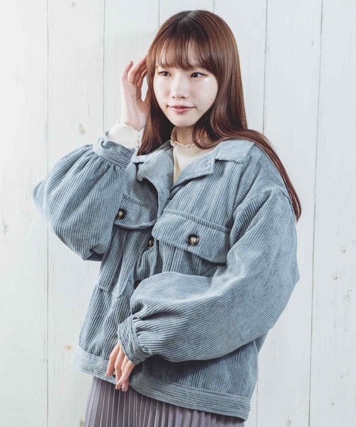 Clice de Paris（クリシェドゥパリス）の「ESコーデュロイJKT（その他アウター・レディース・アイボリー/ブルー・ONESIZE）」の16枚目の写真