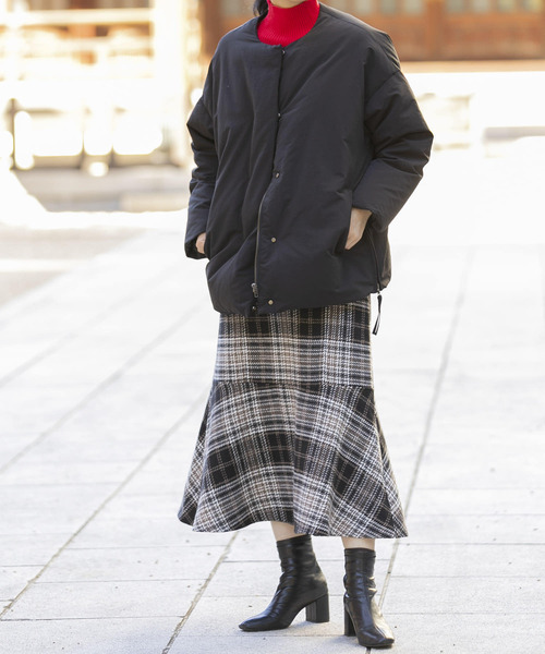 HEYUMM(ヘユム)の「チェックマーメイドスカート(スカート・レディース・ブラウン系その他/ブラック系その他/グレー系その他・ONE)」の2枚目の写真