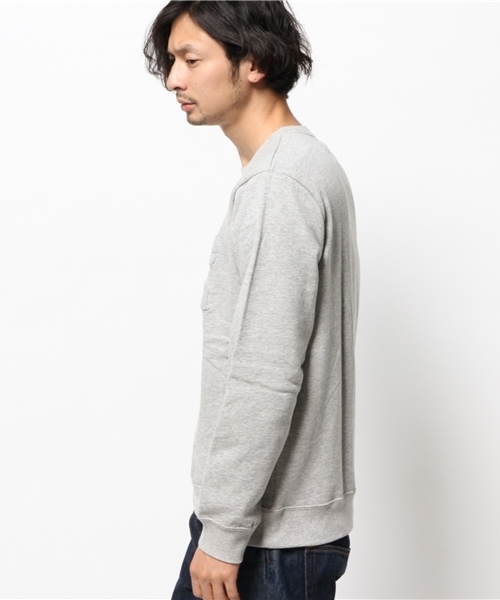 OUTLET（アウトレット）の「【CIAOPANIC TYPY】サガラロゴ刺繍スウェット（スウェット・メンズ・グレー/ネイビー・LARGE/SMALL/MEDIUM）」の4枚目の写真