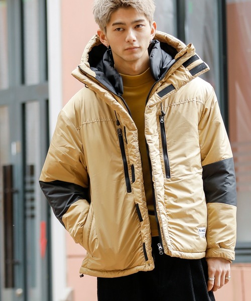 ADMIX/ATELIER SAB MEN（アドミックスアトリエサブメン）の「【Nosweat.×ADMIX/ATELIER SAB MEN】コラボ マイクロファイバー 中綿 ／ マウンテン ブルゾン（ダウンジャケット/コート・メンズ・ブラック/チャコールグレー/ベージュ/カーキ/ネイビー・48/50/52）」の4枚目の写真