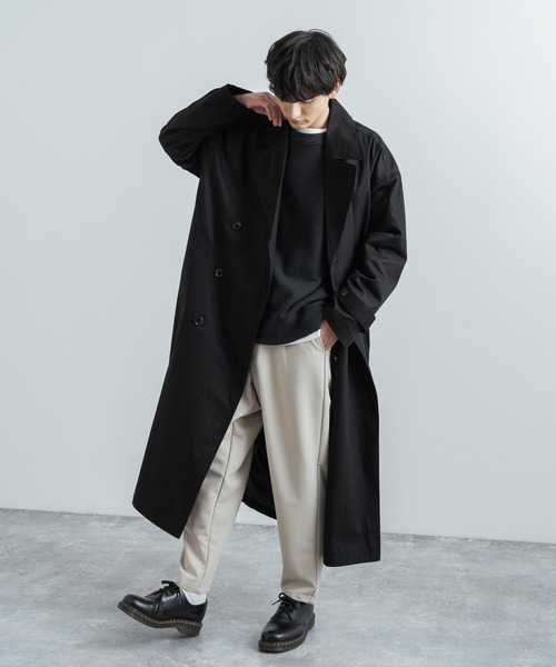 Rocky Monroe(ロッキーモンロー)の「オーバーサイズ ダブルボタントレンチロングスプリングコート(トレンチコート・メンズ・ライトグレー/ブラック/ベージュ/ブラウン/オフホワイト/オリーブ/ブルーグレー/チャコール・L/M)」の15枚目の写真