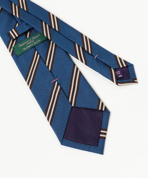 Seaward & Stearn × BEAMS F / 別注 ストライプ ネクタイ