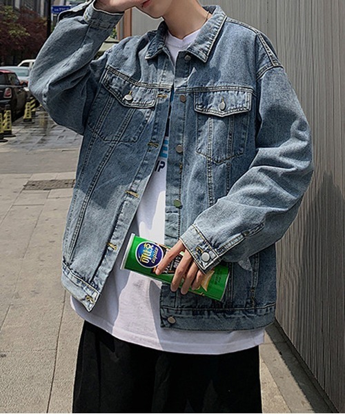 NEW GENTLEMAN(ニュージェントルマン)の「ルーズシルエット デニムジャケット(デニムジャケット・メンズ・ブルー・FREE)」の3枚目の写真