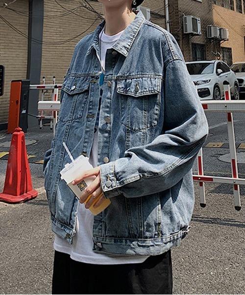 NEW GENTLEMAN(ニュージェントルマン)の「ルーズシルエット デニムジャケット(デニムジャケット・メンズ・ブルー・FREE)」の7枚目の写真