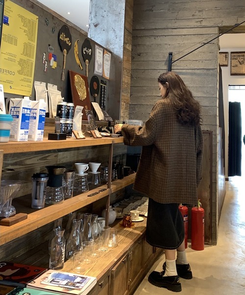 Jewelobe（ジュエローブ）の「ダブル釦ワイドベンツデニムスカート（デニムスカート・レディース・ブラック/ネイビー・S/M）」の8枚目の写真