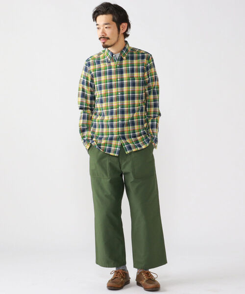 BEAMS PLUS（ビームスプラス）の「BEAMS PLUS / インディアン マドラスチェック ボタンダウン シャツ（シャツ/ブラウス・メンズ・レッド/その他/ネイビー/グリーン・LARGE/SMALL/MEDIUM/X-LARGE/X-SMALL）」の8枚目の写真