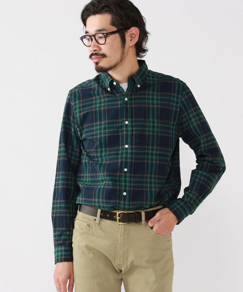 BEAMS PLUS（ビームスプラス）の「BEAMS PLUS / インディアン マドラスチェック ボタンダウン シャツ（シャツ/ブラウス・メンズ・レッド/その他/ネイビー/グリーン・LARGE/SMALL/MEDIUM/X-LARGE/X-SMALL）」の19枚目の写真